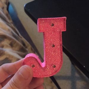 Light up J locker decoration